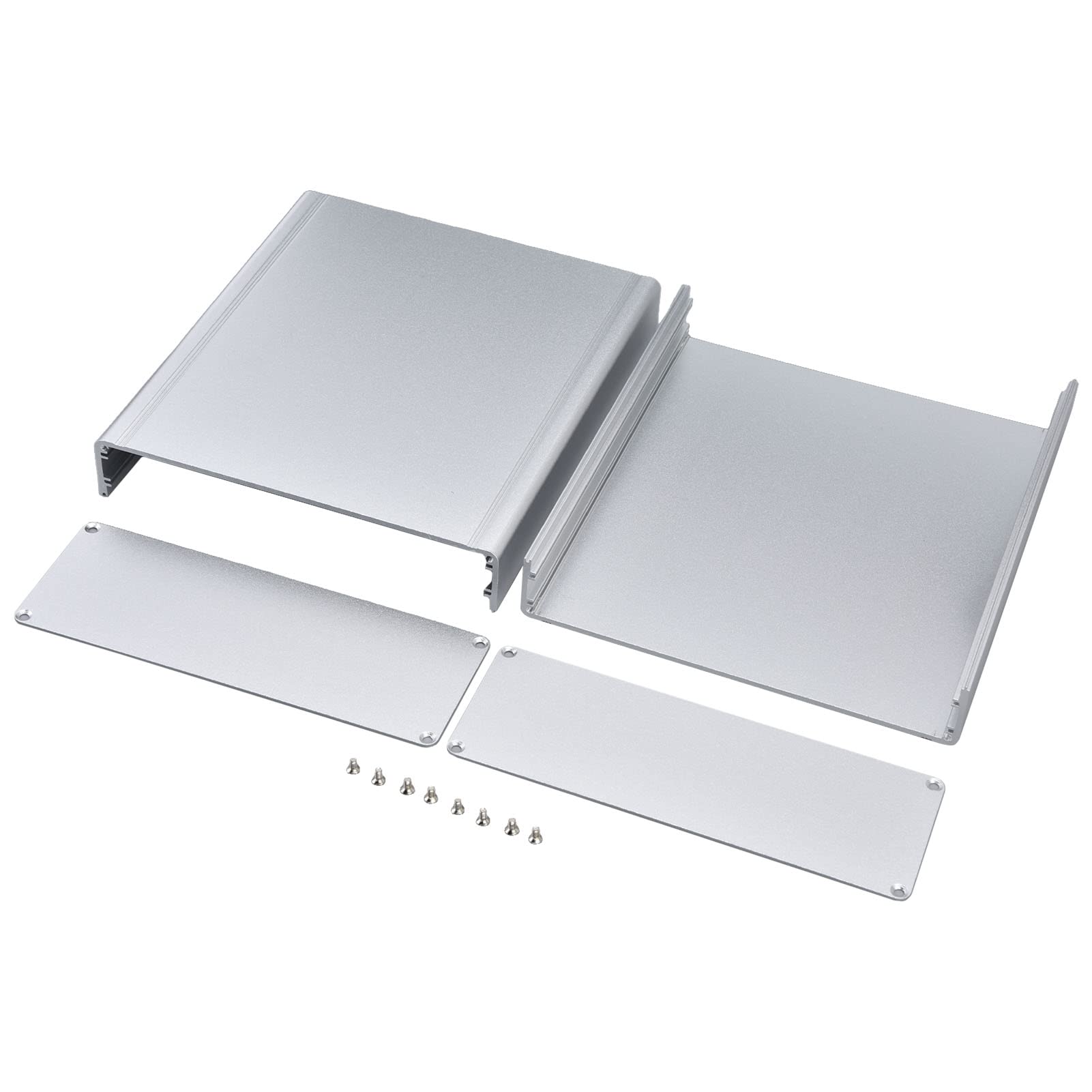 Aluminum Enclosure, DIY Electronics Project Box Chassis Housing for Amplifier Circuit Board Junction Case 62x178x200mm