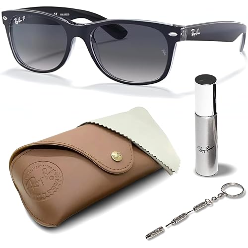 Ray-Ban RB2132 NEW WAYFARER CLASSIC Square Shaped Sunglasses for Men & Women with Official RAYBAN Eyewear Kit