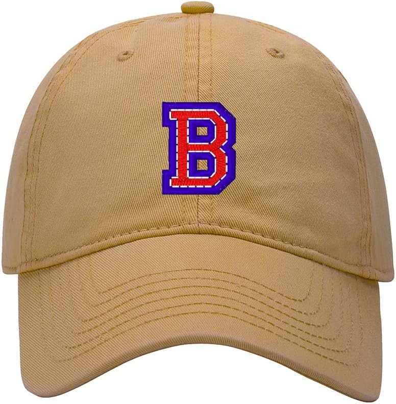 Baseball Cap Men Design Letter B Embroidered Washed Cotton Dad Hat Baseball Caps