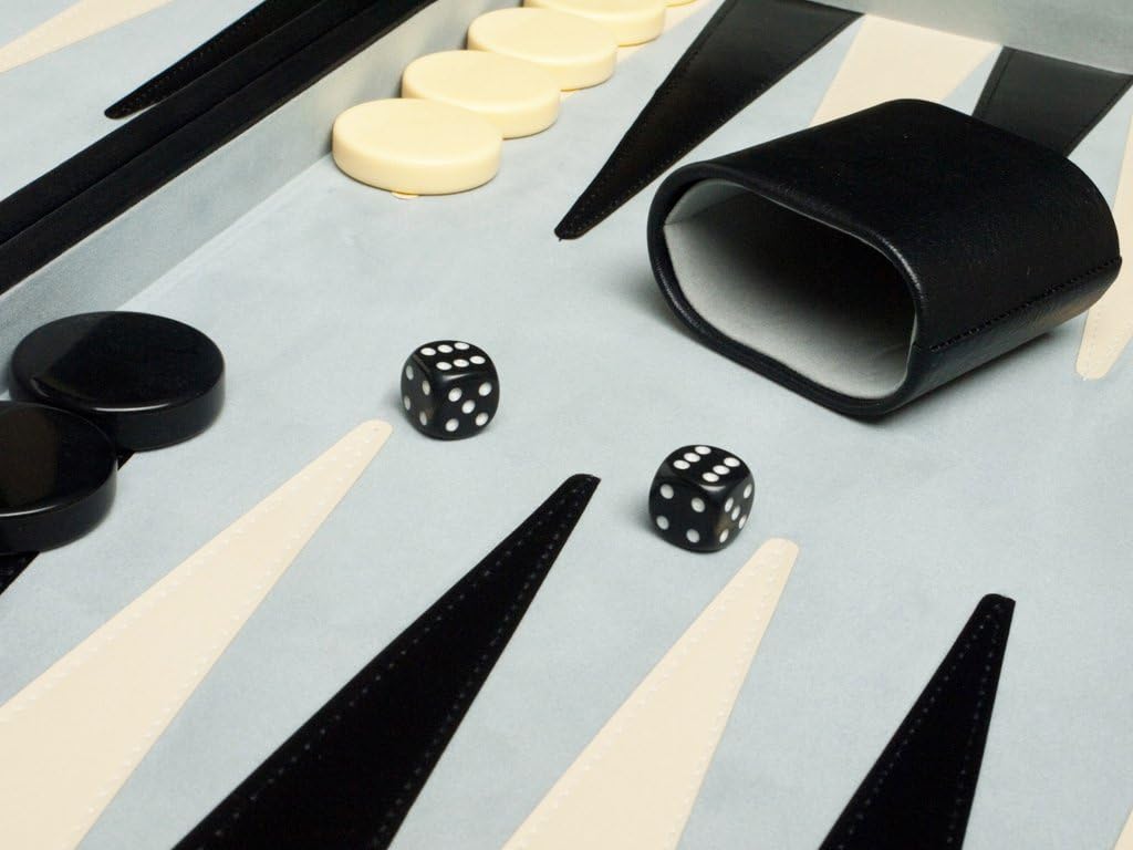 Classic 21" Large Tournament Backgammon Set - Black Board