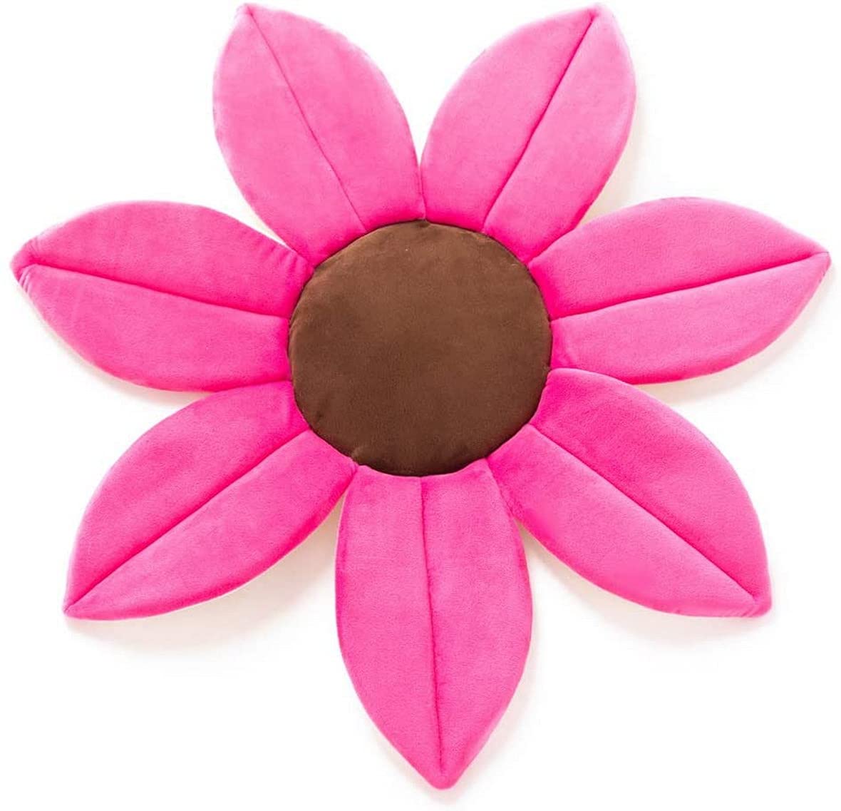 AOOPOO Newborn Baby Bath Pad Bathtub Foldable Flower Bath Tub for Baby Blooming Sink Bath for Baby Play Bath Sunflower Cushion Mat (Rose Red) — image 1