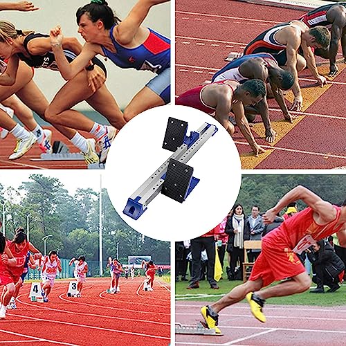 Bloques de arranque de pista con pedales ajustables para competición y juegos de campus