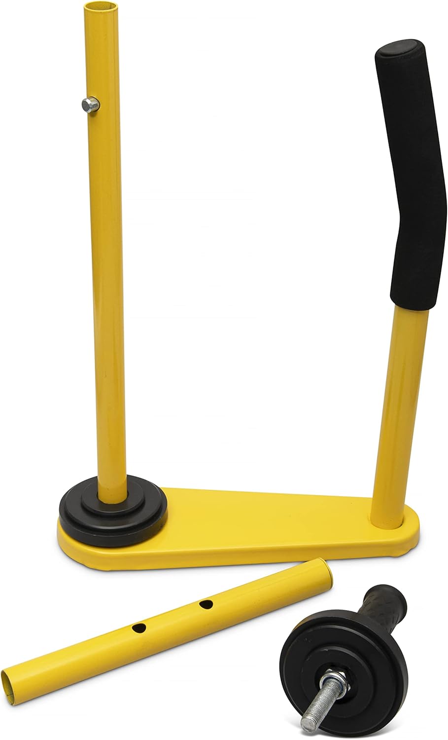 Stretch Film Wrap Dispenser - Pallet Wrapping Tool for Packing, Shipping, Warehouse, Logistics - Adjustable to Hold 17" and 19" Rolls of Shrink wrap - with Hand Wrapping Tool