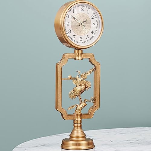 Miniatura 6 de Table Clock European Retro Table Clock Living Room Decoration Table Clock Home Desktop Ornaments Clock Desk Clock