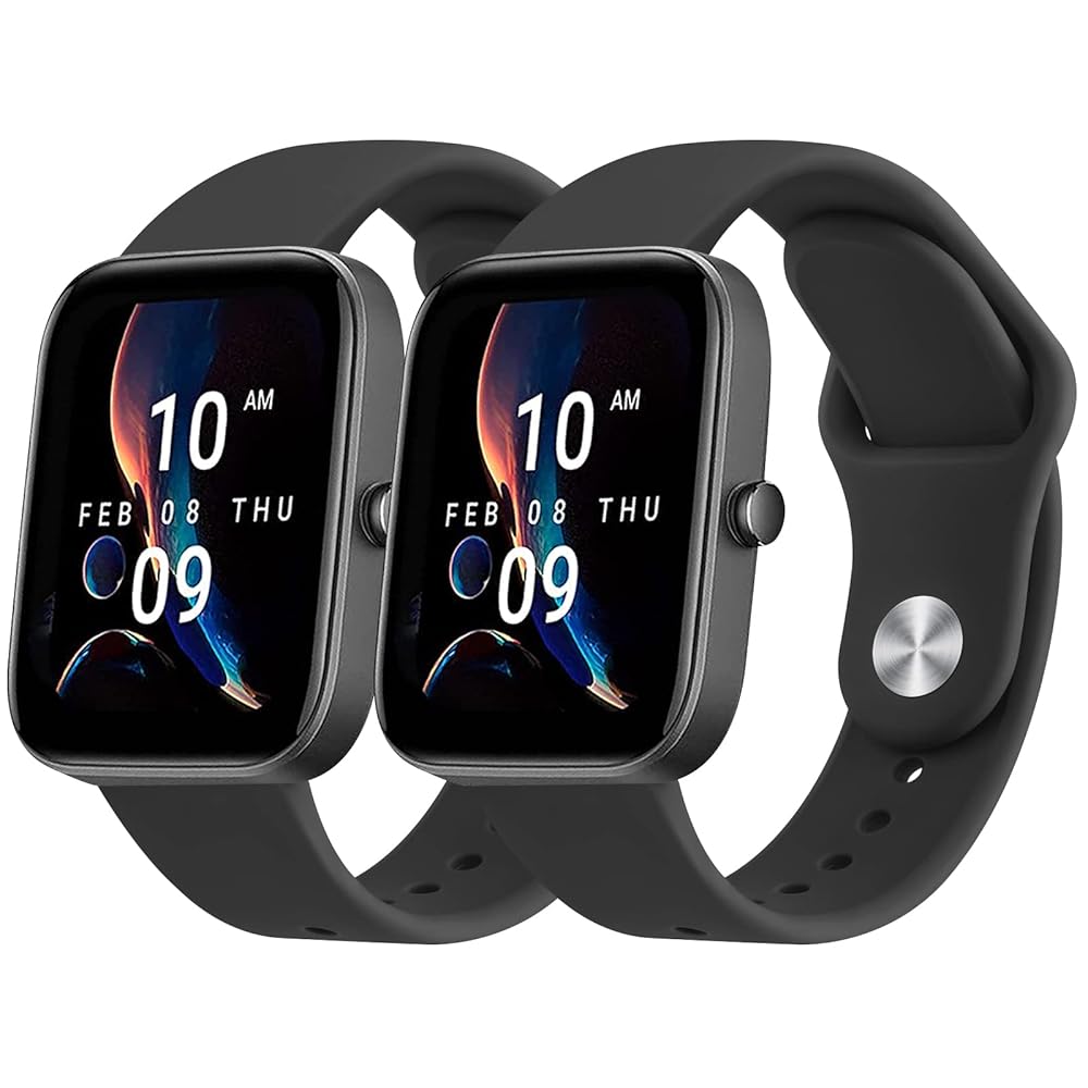 Amazon.com: 2 PACK Bands for Amazfit Bip 3,Bip 3 Pro,Bip U