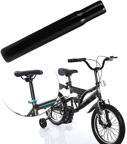 Miniatura 2 de Poste de asiento de bicicleta acero 1.000 in tubo niños bicicleta silla piezas niños ciclismo negro asiento post negro