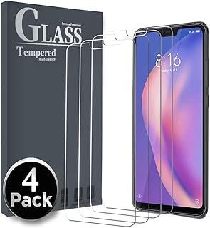Ferilinso Cristal Templado para Xiaomi Mi 8 Lite,[4 Pack] Protector de Pantalla Screen Protector con garant?a de reemplazo de por Vida para Xiaomi Mi 8 Lite
