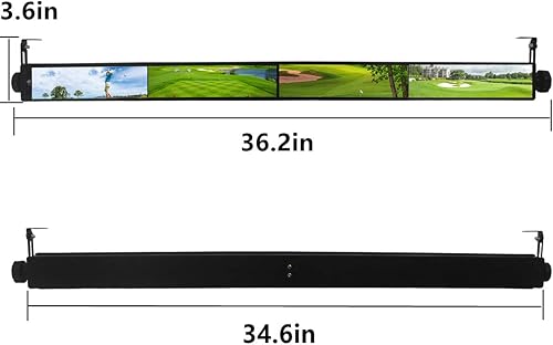 Miniatura 6 de Espejo de carrito de golf - Espejo retrovisor universal de 4 paneles para carritos de golf (EZGO, Club CAR)