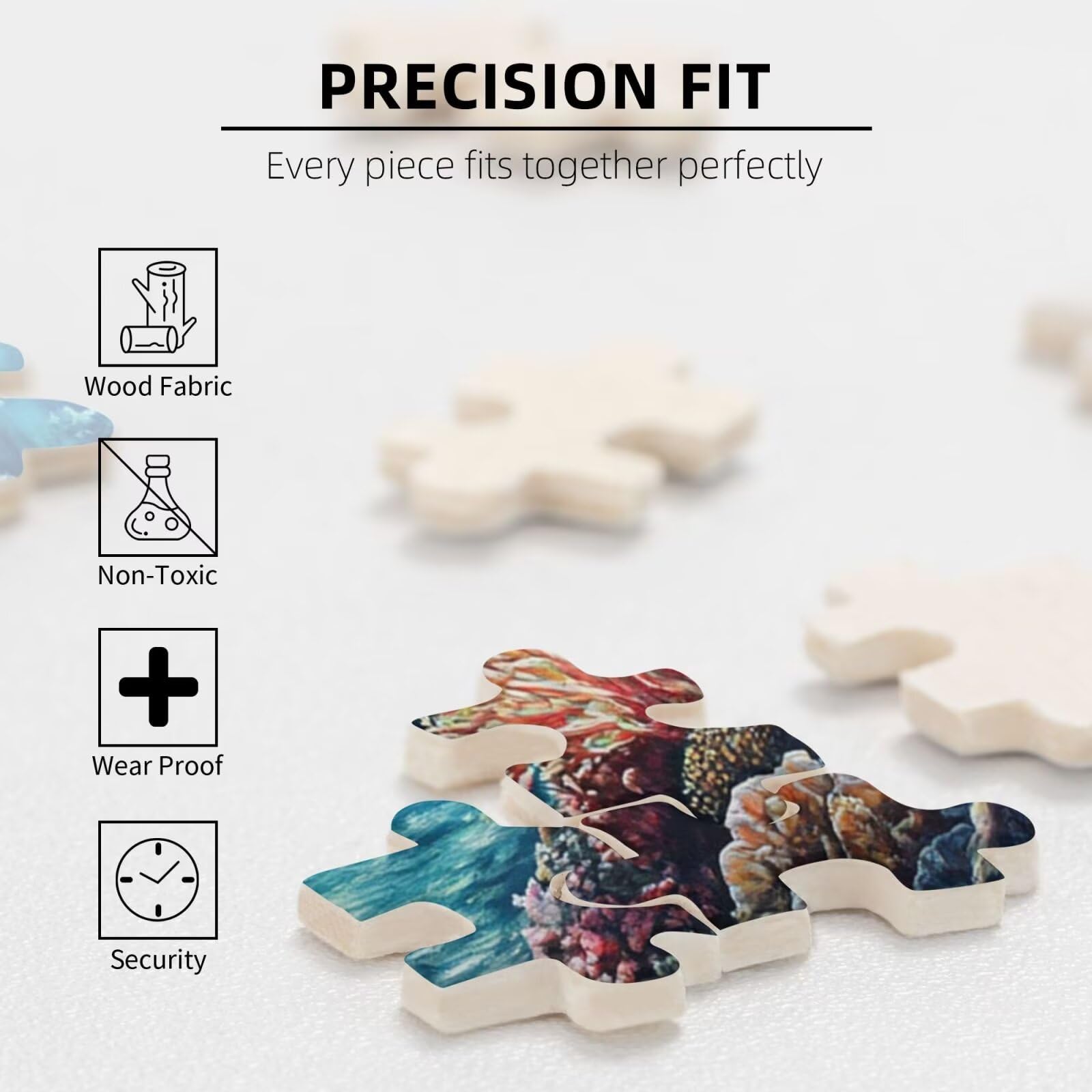 Océan Puzzle Corail 3000 Pièces Adultes, DIY Puzzles Classiques Art avec Boîte d'emballage et Photos de Référence, Relaxation/Soulagement du Stress/Jeux Amusants, Creatif Cadeau pour Femme M-1736
