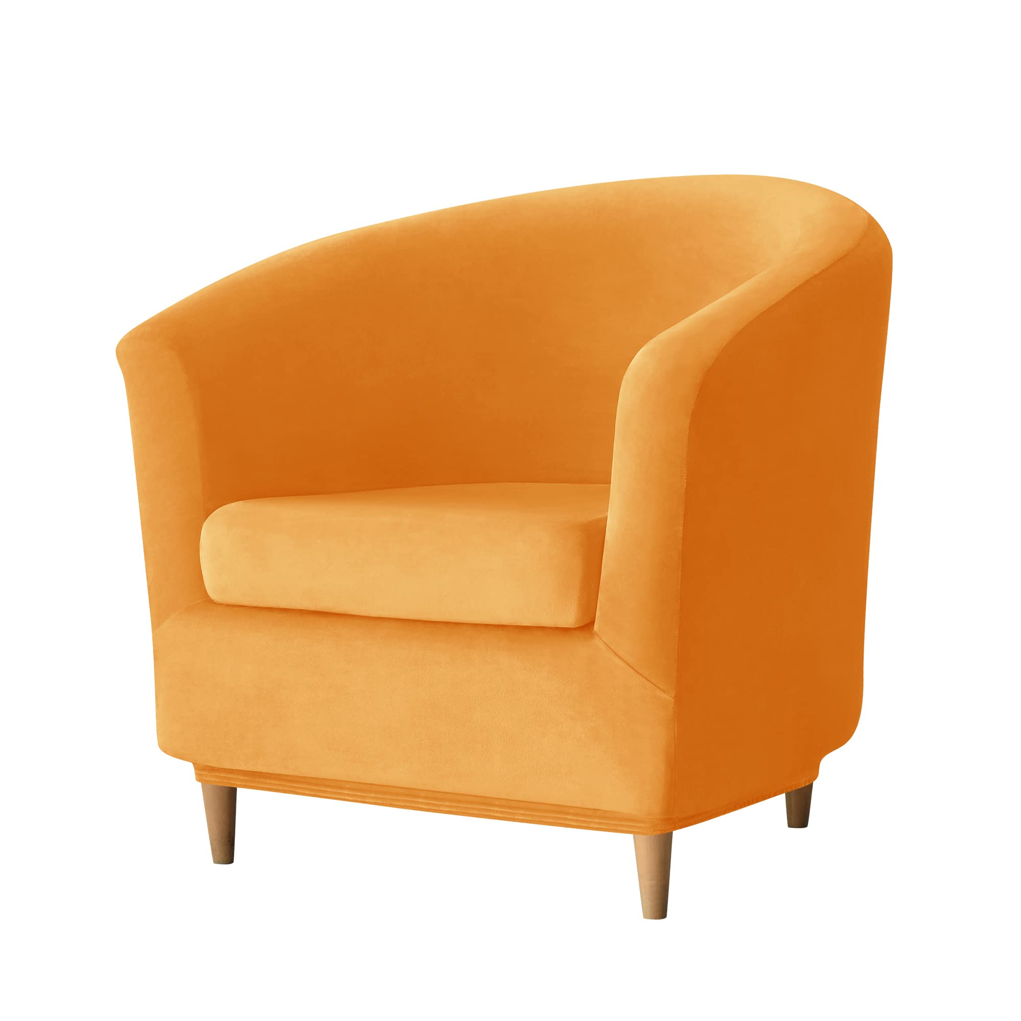 GEOCANG Club Chair Slipcover, Orange, 2-Piece Set