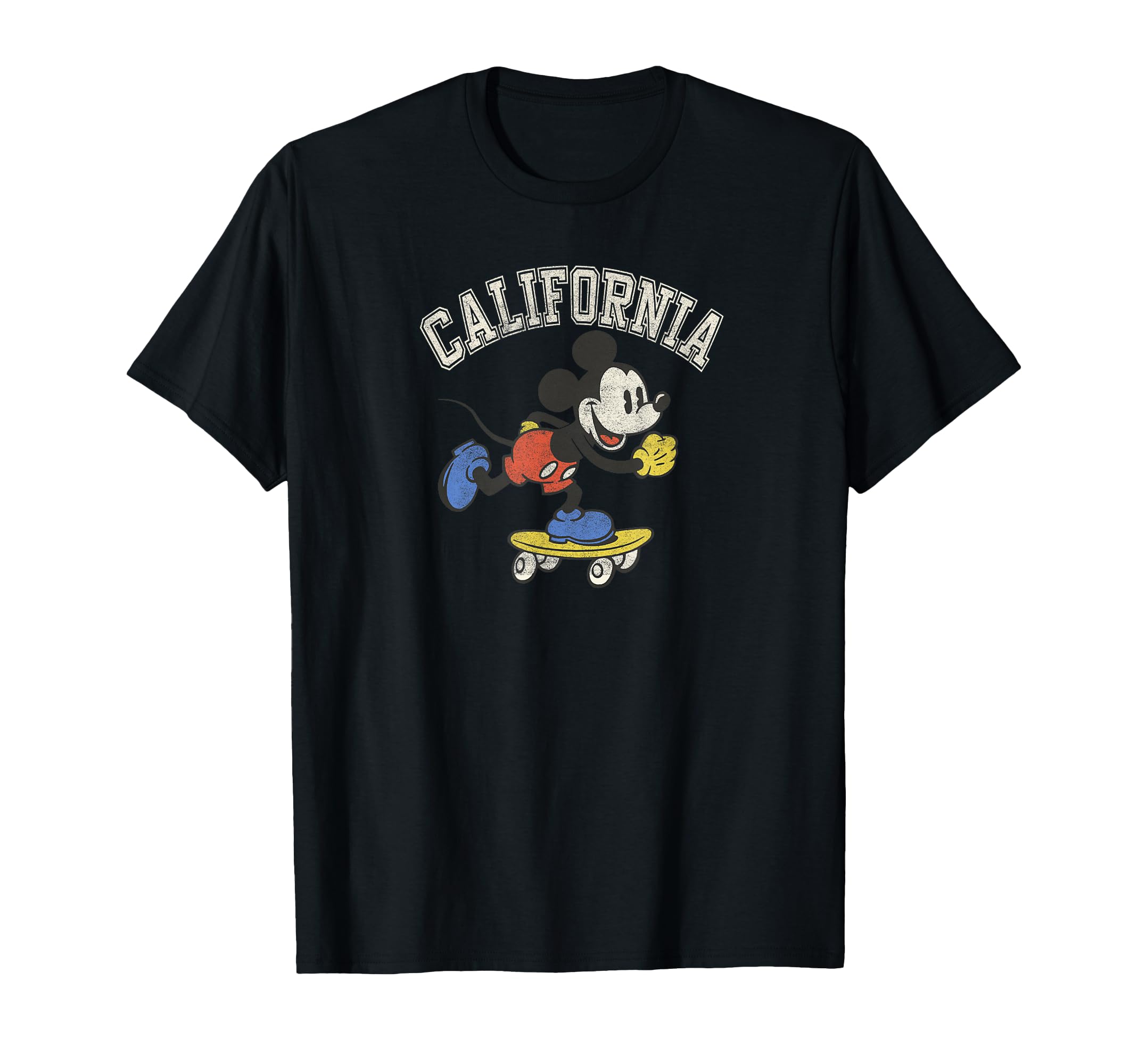 Mickey Mouse skateboard haut Disney vintage imprimé California vêtement décontracté