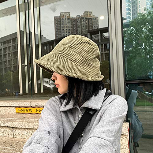 Velours côtelé et tricot d'exception pour ce chapeau seau féminin