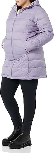 Miniatura 4 de Tienda Essentials - Abrigo acolchado, ligero y resistente al agua con capucha para mujer, disponible en talla extragrande