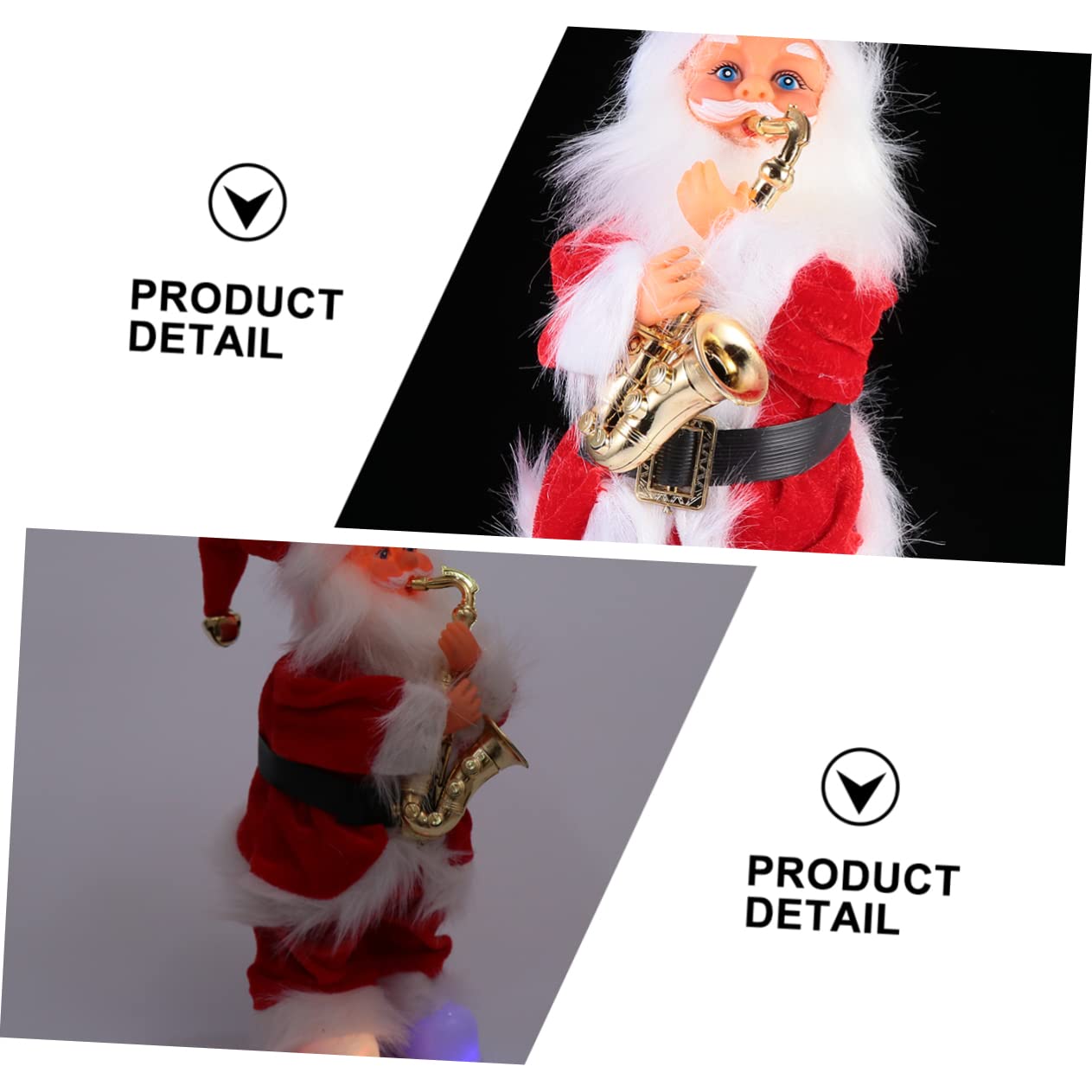 ORFOFE Papá Noel Eléctrico De 30 Cm Muñeco De Peluche De Santa Claus Navidad Santa Claus Figura Juguete De Navidad para Niños Juguetes De Natividad para Niños Muñeca De Papá Noel Franela