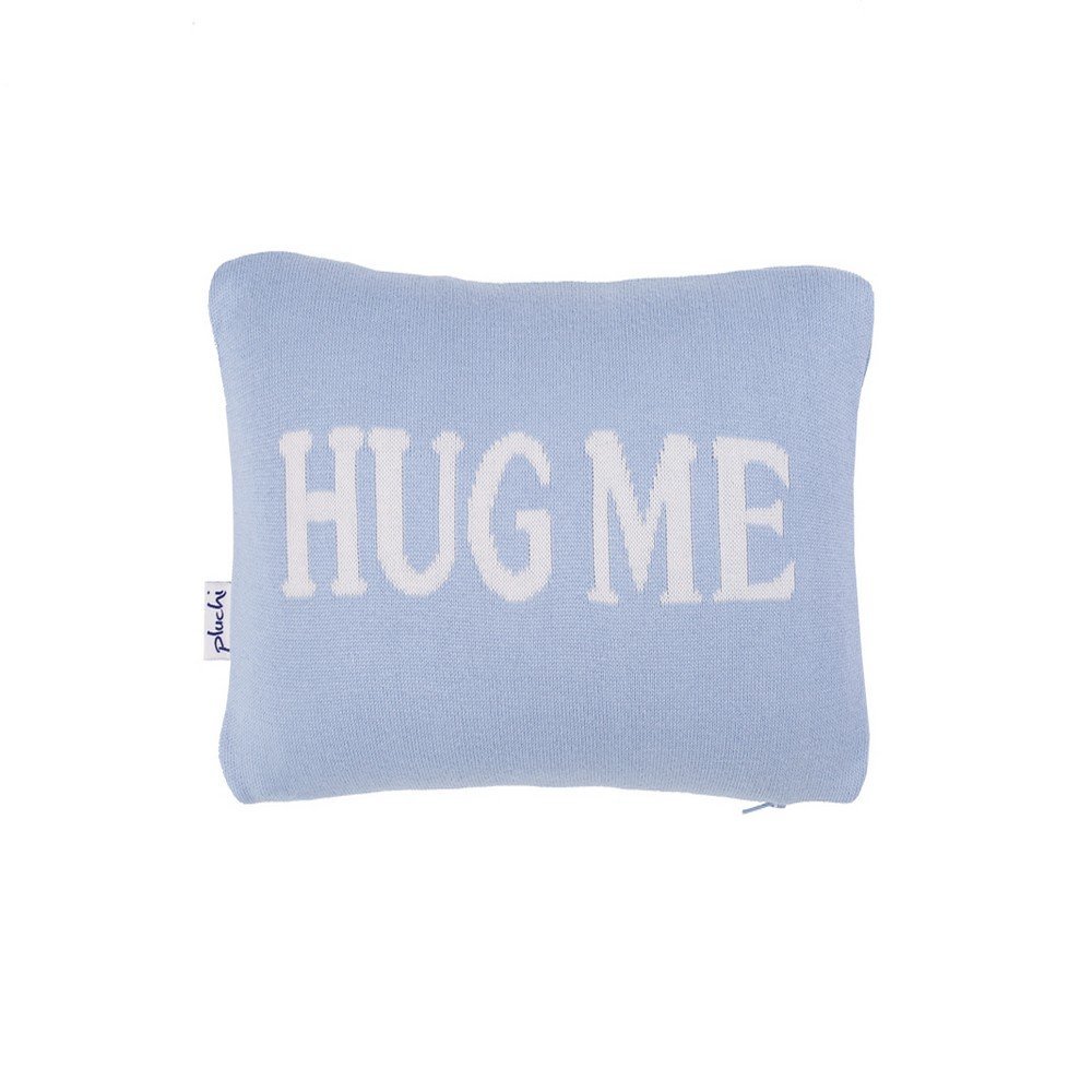 Pluchi Knitted Baby Pillow - Sea Blue & Natural, Piece Of 1