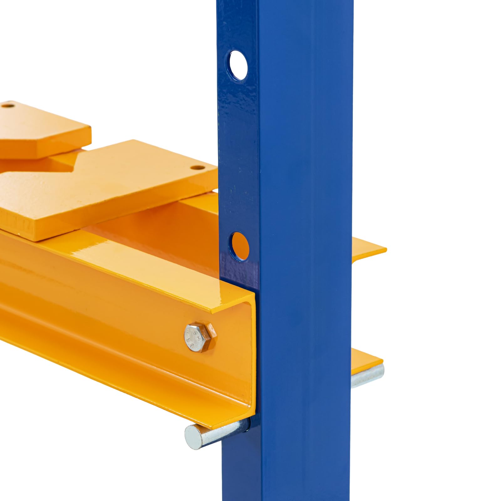 MSW - Prensa de taller de 12 t regulable en altura (7 posiciones), carrera: 130 mm, mesa: 540 x 170 mm, acero al carbono, prensa hidráulica, prensa hidráulica