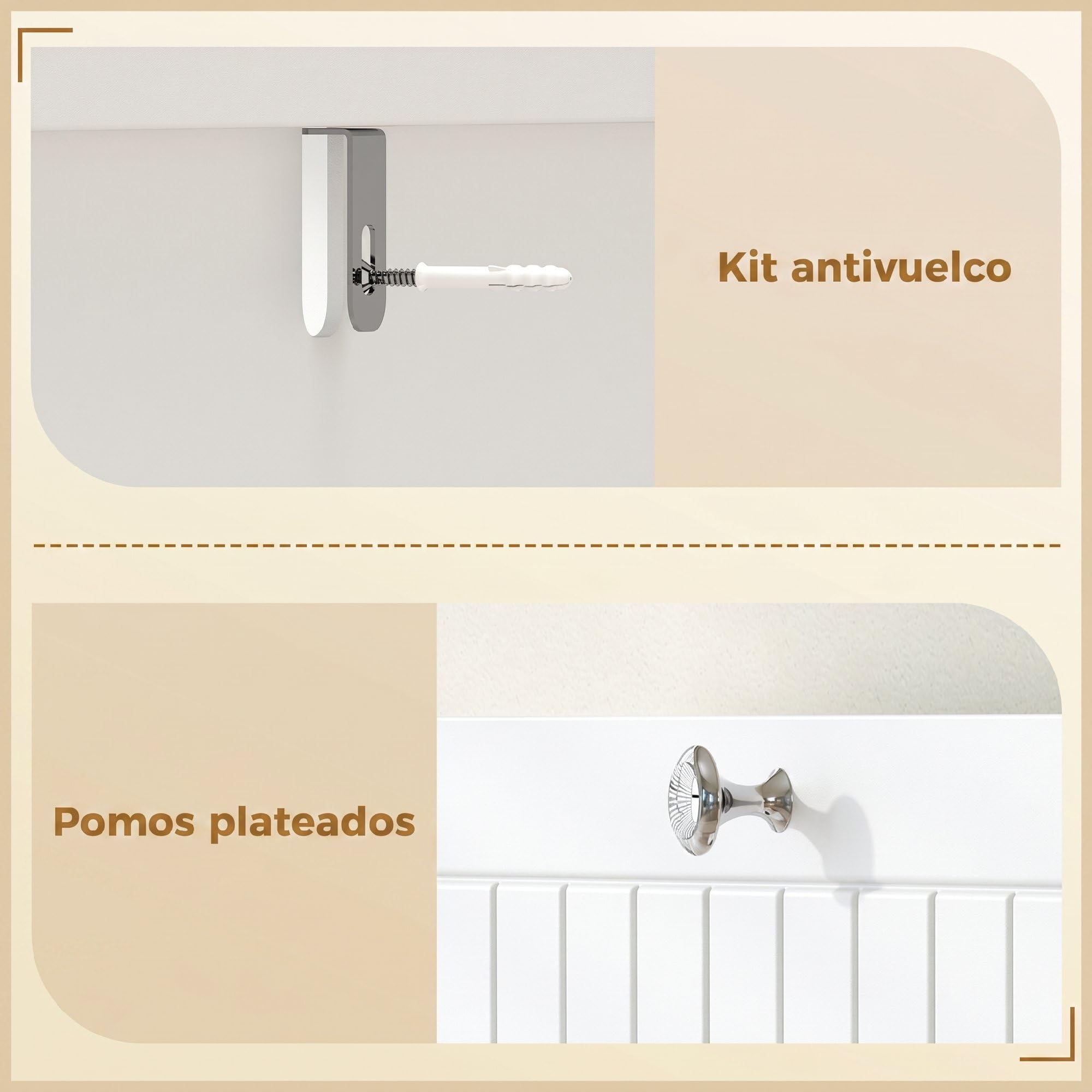 HOMCOM Mueble sobre Inodoro con 2 Armarios Laterales 88x18x98 cm Blanco | Armario sobre Inodoro, Mueble de Baño, Cajón Abatible, Portapapeles, Estantes Ajustables, para Espacios Pequeños