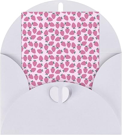 Amazon 可愛いいちごのパターン 誕生日カード メッセージカード グリーティングカード クリスマスカード 感謝状 封筒付き グリーティングライフ ニバーサリー 母プレゼント 卒業手作りの贈り物 文房具 オフィス用品 文房具 オフィス用品