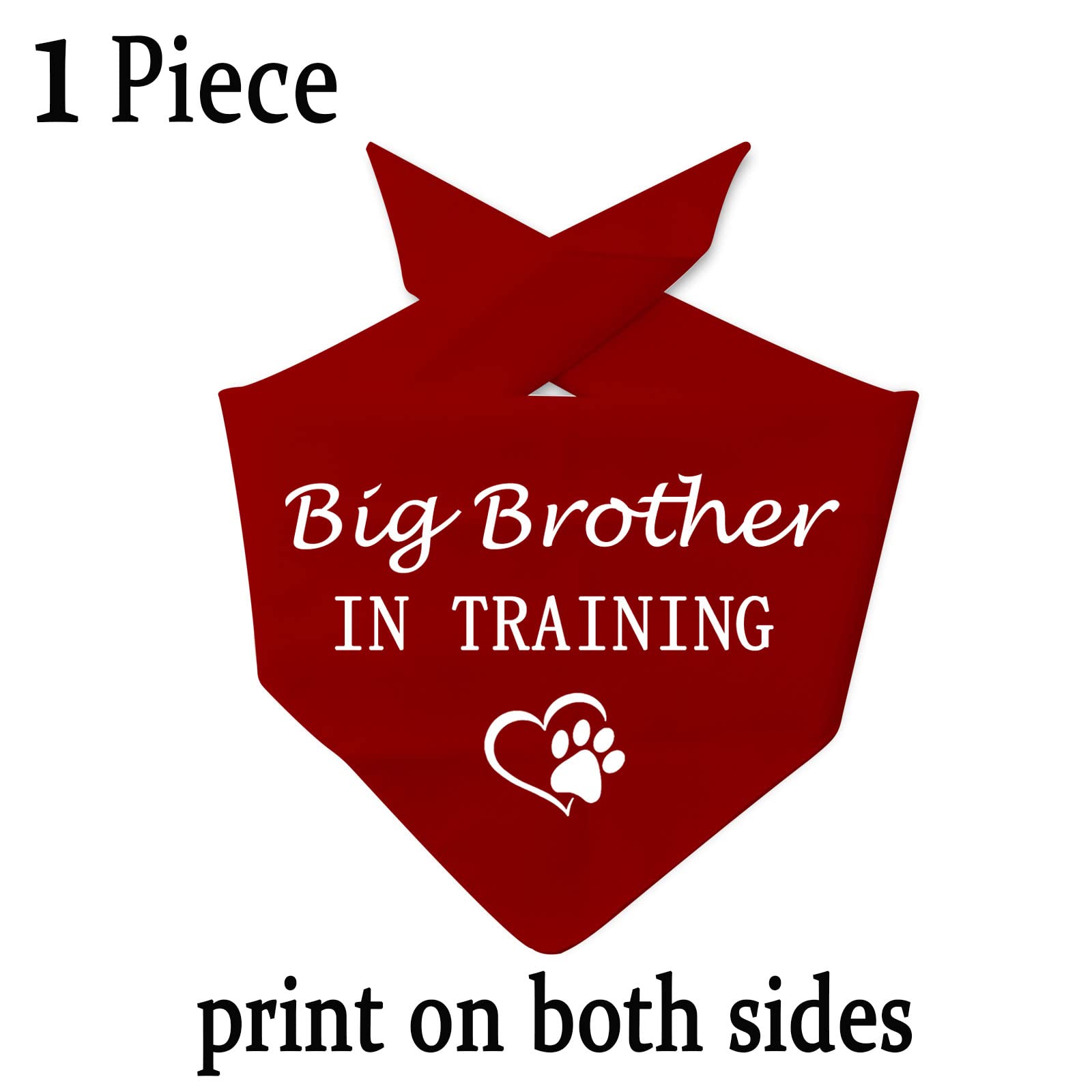 2 Hunde-Bandanas Für Schwangerschaftsankündigung – „Baby In Ausbildung“ & „Große Schwester“!