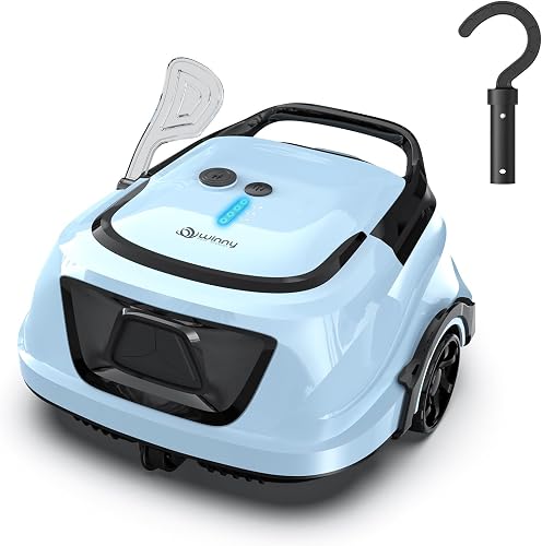 WINNY POOL CLEANER-A1 Cordless Robotic Above Ground Pool Vacuum Blue