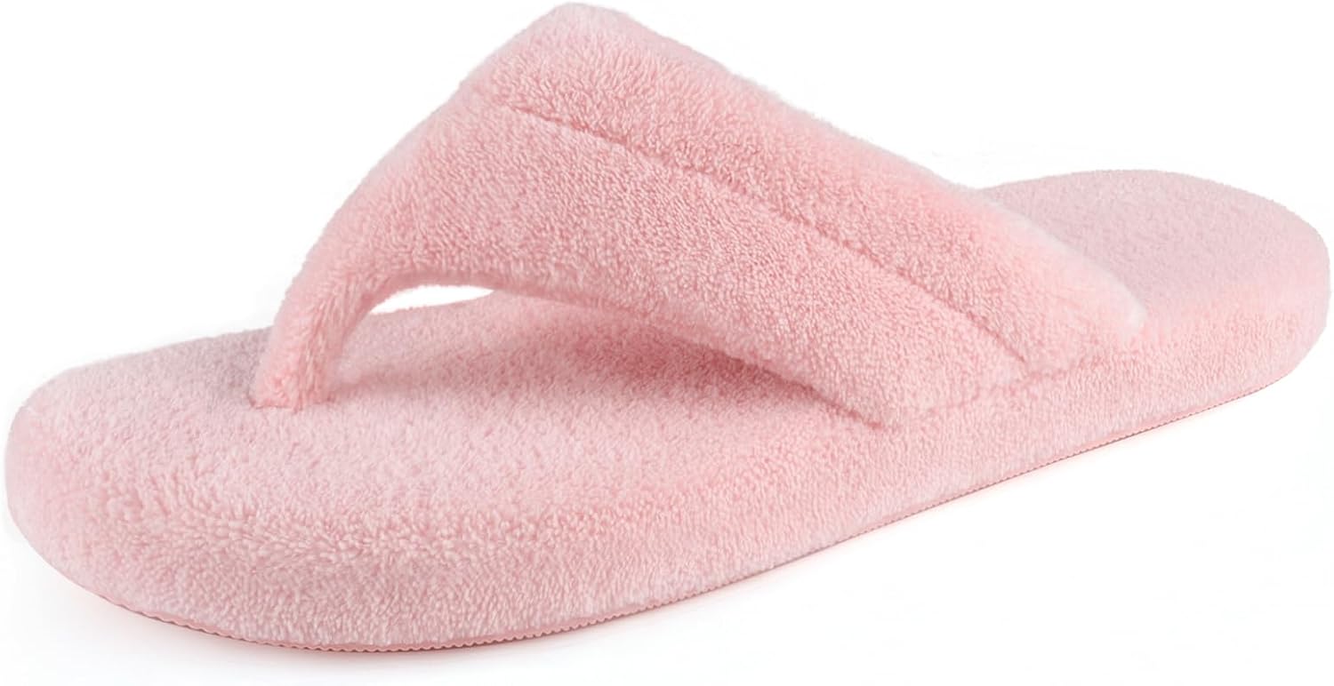 BCTEX Women's Flip Flops Slippers Spa Thong Memory Foam Open Toe House Slippers For Women Indoor and Outdoor