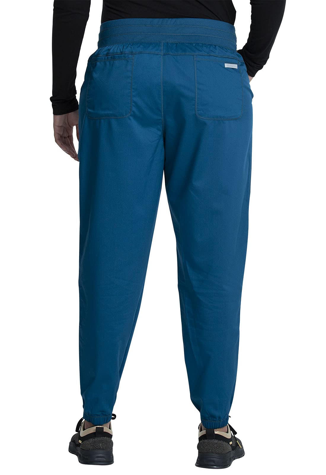 CHEROKEE Workwear WW Revolution Natural Rise Jogger, WW011 | 5 bolsillos, tiro natural, sarga de tela mezclada, suave elástico en 2 direcciones, cintura de malla para cambios activos
