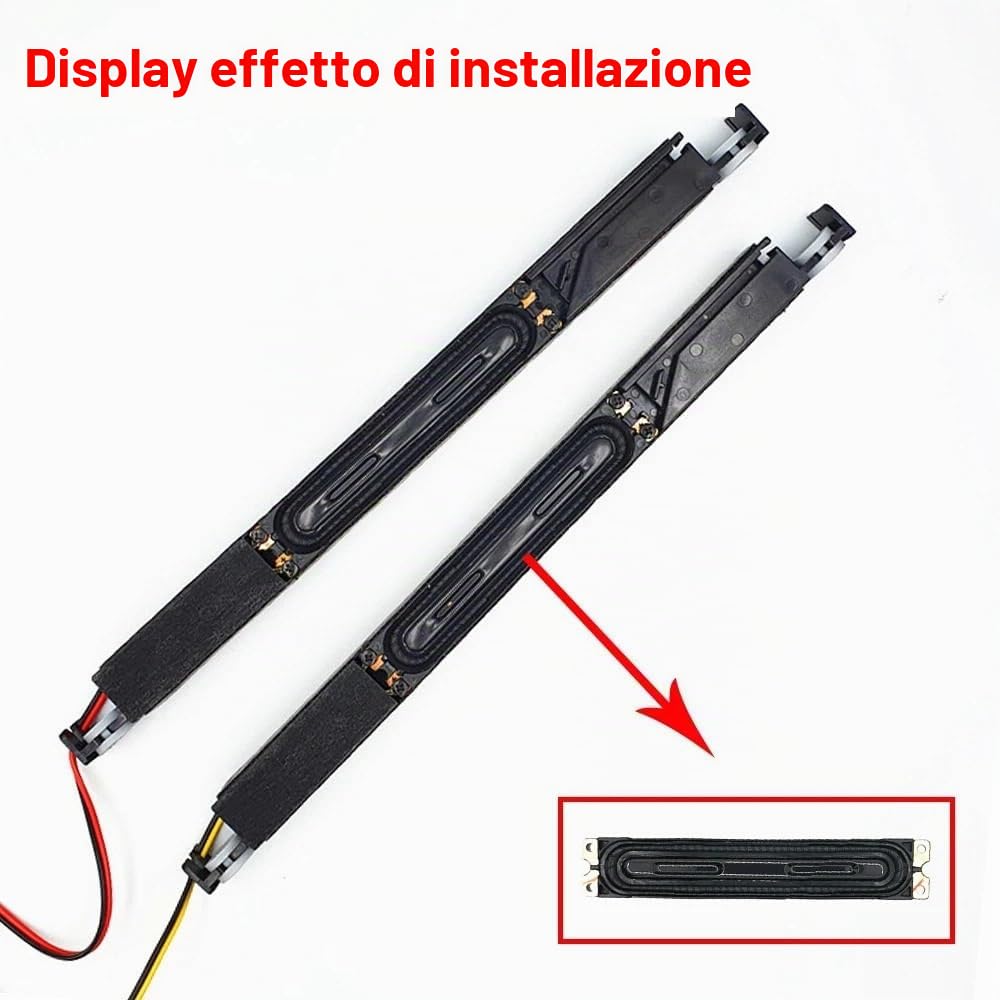 1 paio di altoparlanti TV LCD di ricambio compatibili for Samsung BN96-12941D 8 Ohm 10W R101206JY LCD TV Speaker(One Size)