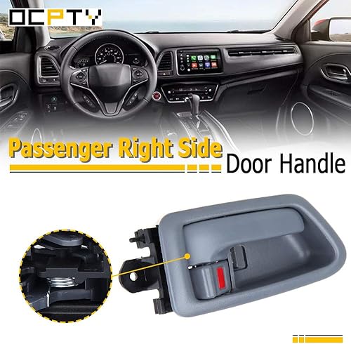 Miniatura 2 de OCPTY Door Handle Interior Passeneger Right Side Replacement fit 1997-2001 for Camry Inside Door Handle Texture Gray