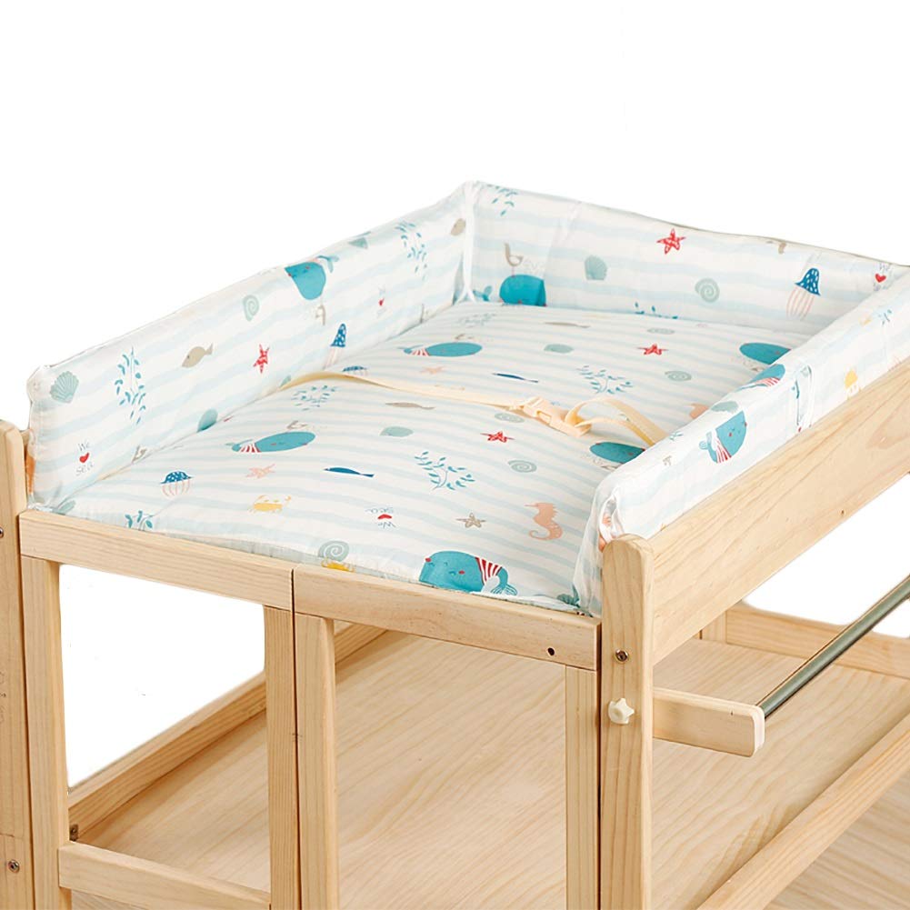 Buy ZJMK Diaper chaging tables Wooden Baby Changing Station with Pad