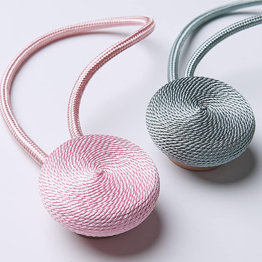 Lot de 2 embrasses de Rideaux magnétiques, Jolis Clips de Boucle de Rideau décoratifs à la Mode pour Chambre à Coucher, Salon, Salle à Manger.