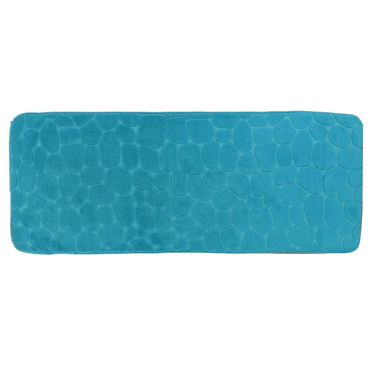 Tendance Tapis memoire de forme microfibre galet + produit description