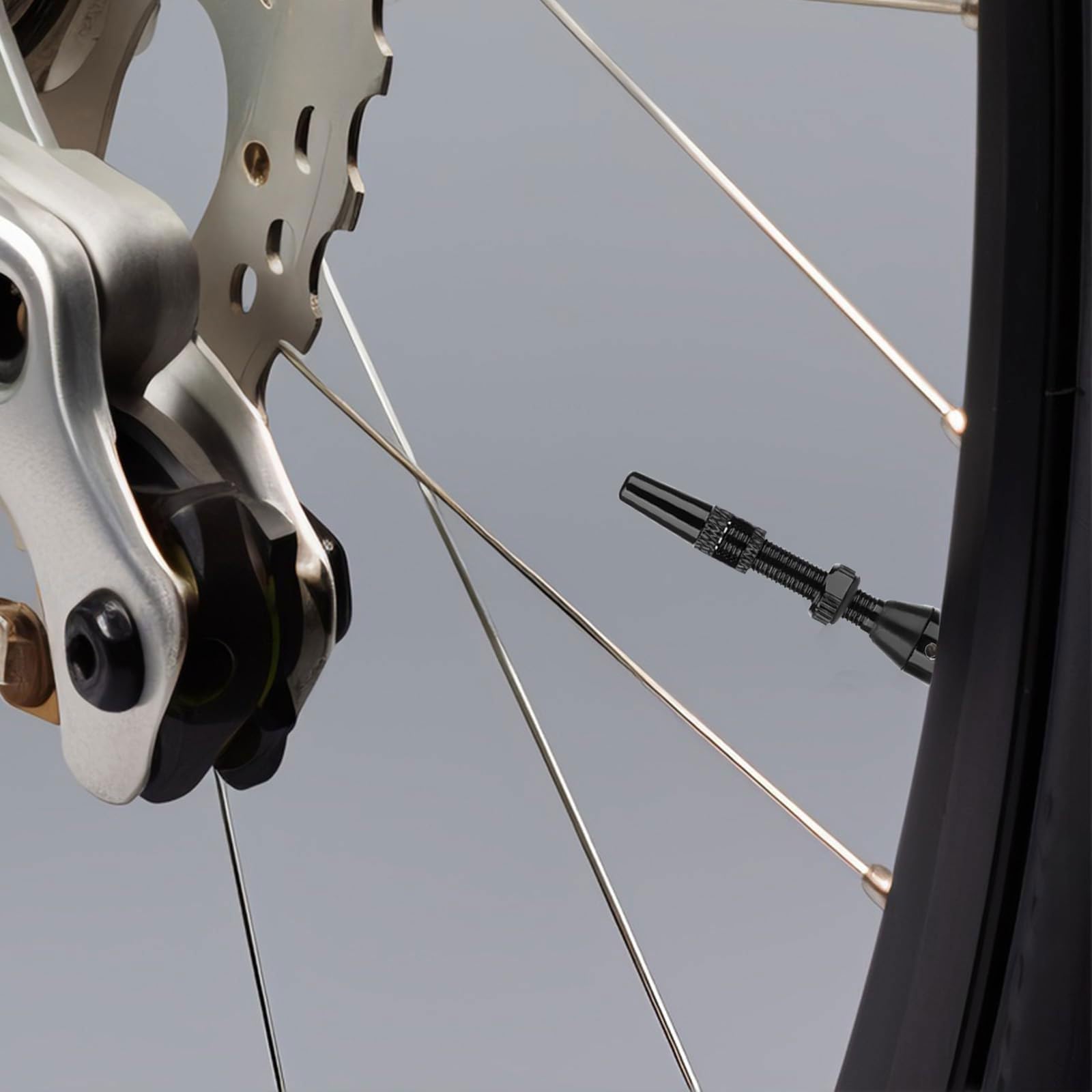 Valvole Tubeless in alluminio leggero Universali Valvole per bici Strumento Riparazione Pneumatico per Facile Manutenzione