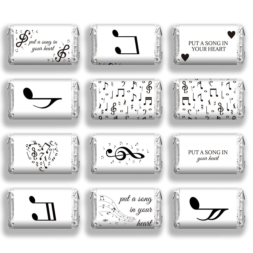 Étiquette note de musique arricraft autocollante pour invités de mariage x120 - 7