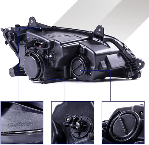 Miniatura 5 de Repuesto para faros delanteros halógenos cromados KENWORTH T660 2013-2018 (lado del pasajero)