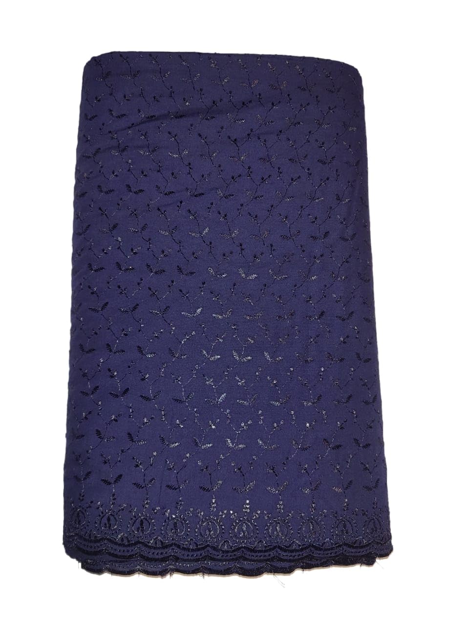 Akoba blouse material Navy blue color (1meter and 2meter)-image-4