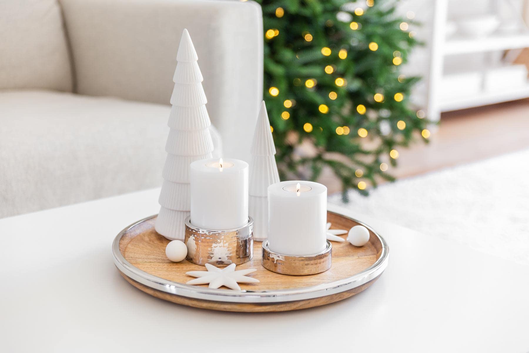 EDZARD portacandela candela tealight Cornelius, altezza 12 cm, diametro 8 cm, candela permanente, ideale per classiche candele tealight e candele tealight alte e trasparenti