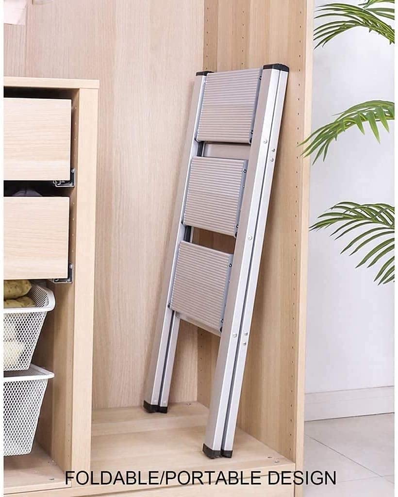 Drabiny, drabina schodowa składana drabina aluminiowa drabina schodkowa wielofunkcyjna składana drabina stołek wielofunkcyjne rusztowanie drabiny ciężka drabina wielofunkcyjna rusztowanie La