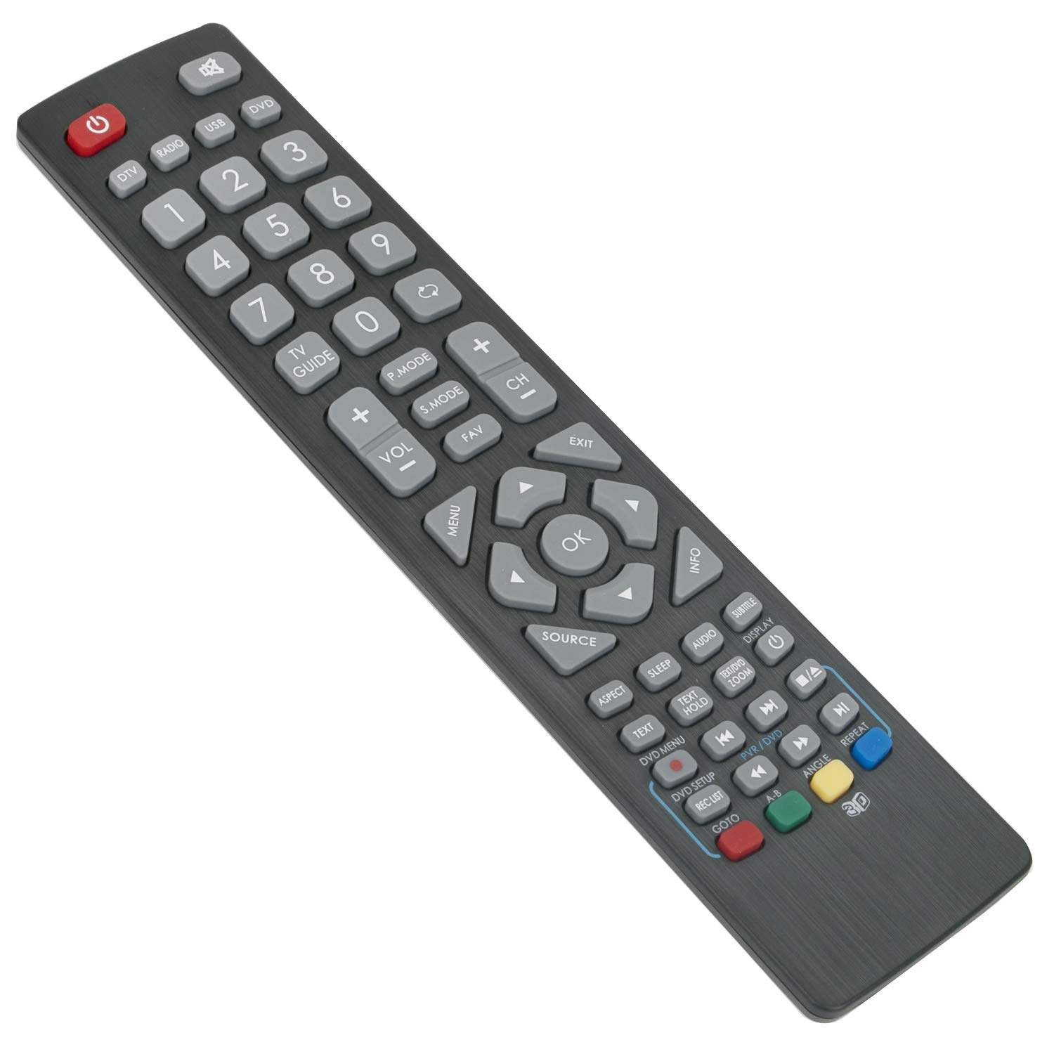 VINABTYSHWRMC0103 Replace Infrared Remote Control Fit for Sharp TV LC-22DFE4011K LC-24CHE4000ES LC-32HG3341K LC-40CFE4041K LC-48CFE4042K LC-49CFE4041E