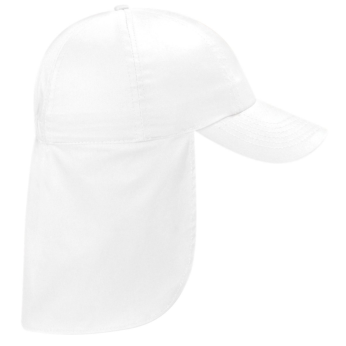 Beechfield Junior Kids Unisex Plain Legionnaire Cap (One Size) (White)