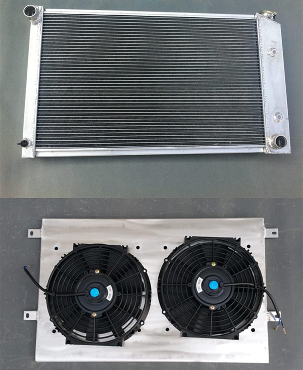 3 Row Aluminum Radiator & Shroud & Fan For 1970-1981 Pontiac Firebird/Trans Am V8 I6