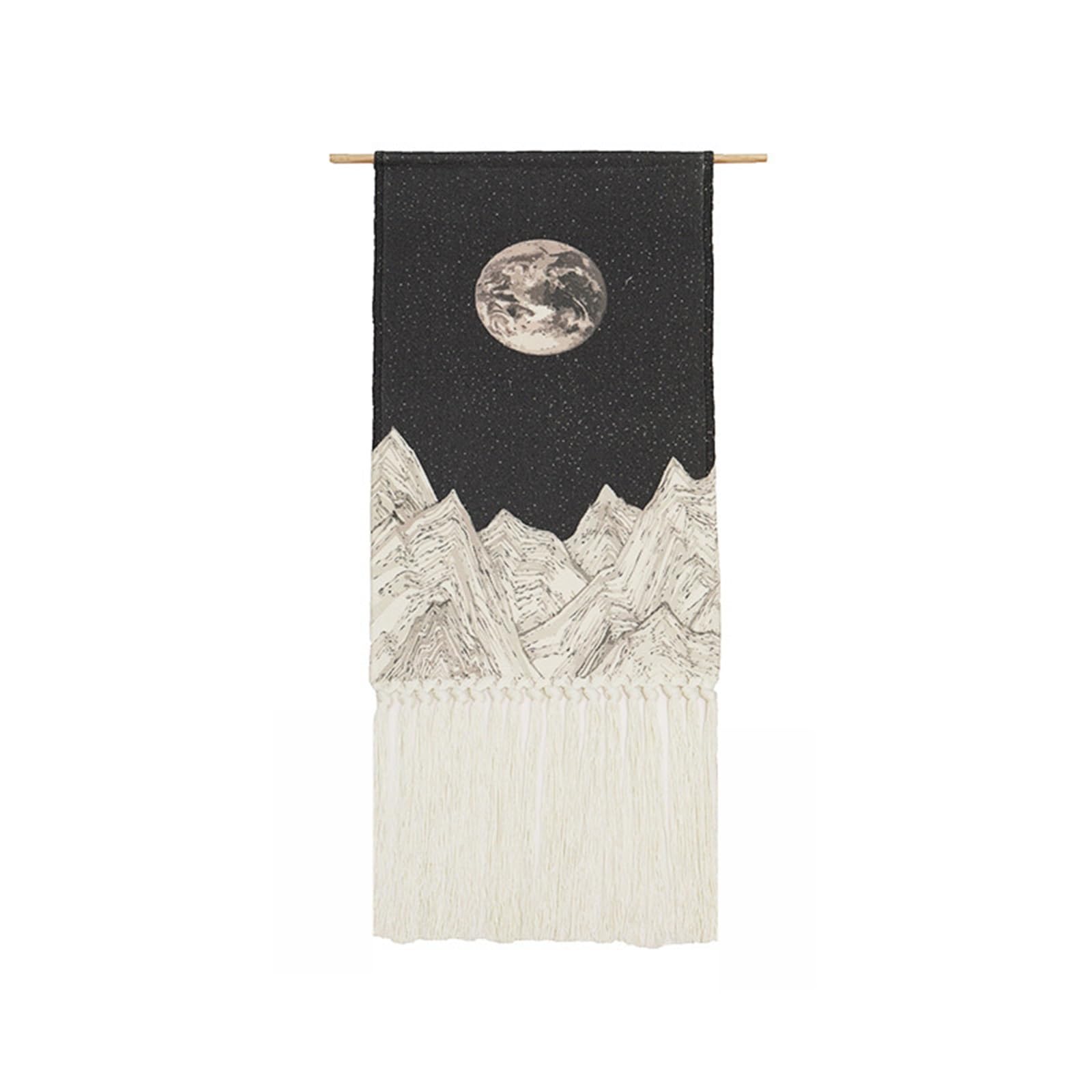 BDFJEDS Tapestry Wall Hanging Macrame Scenery Hanging Tapestry With Tassels Wall Fabric Blanket Cover Decoration(Color3)