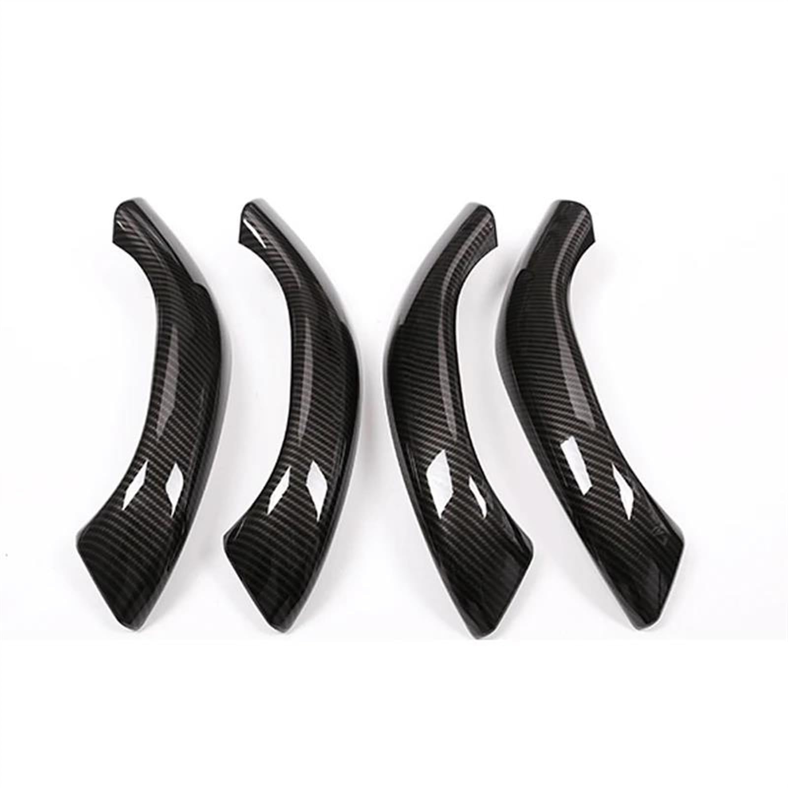 BLNETU for X1 F48 2016-2019 Car Interior Door Handle Trim Cover for X2 F47 2018 2019 Accessories 4pcs (Carbon Fiber Pattern)