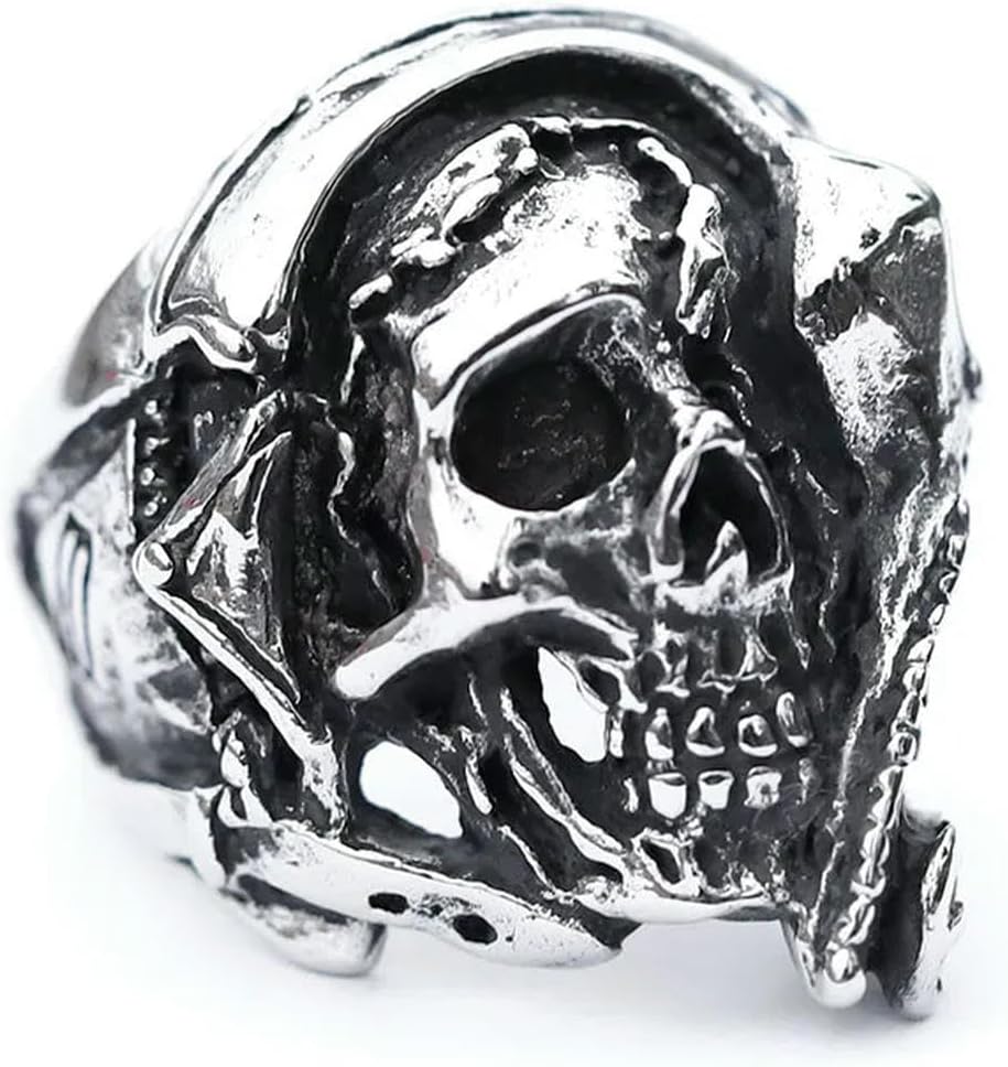 New Men's Rings Skull Ring For Teens Gothic Punk Fashion Jewelry Gift Vintage