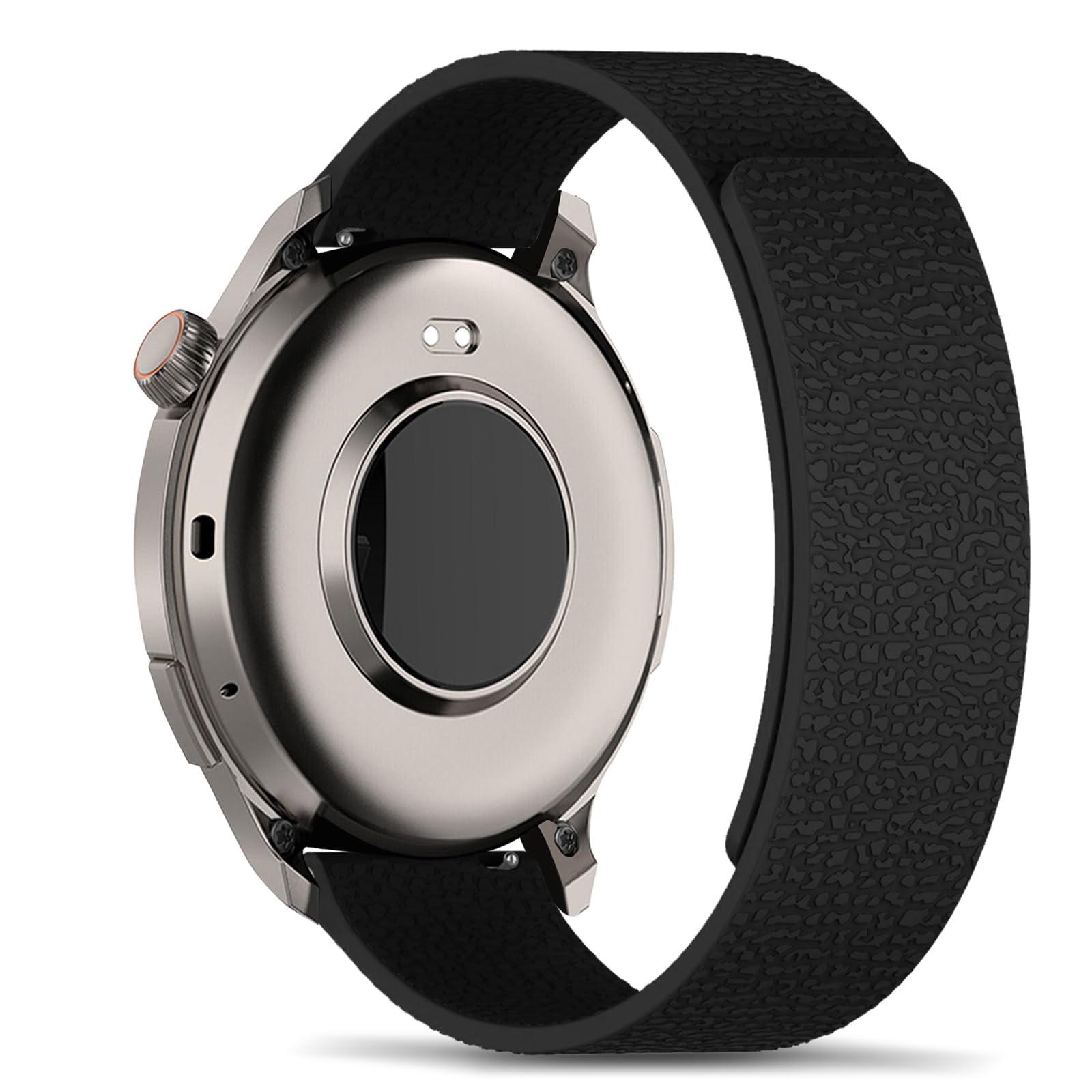 Magnetic Straps for Amazfit Bip 6/Bip 5/Pop 3S/Cheetah Pro/Balance 2 Strap Soft Comfortable Sport Silicone 22mm Watch Strap for Amazfit GTR 4/GTR 3 Pro/GTR3 - Black
