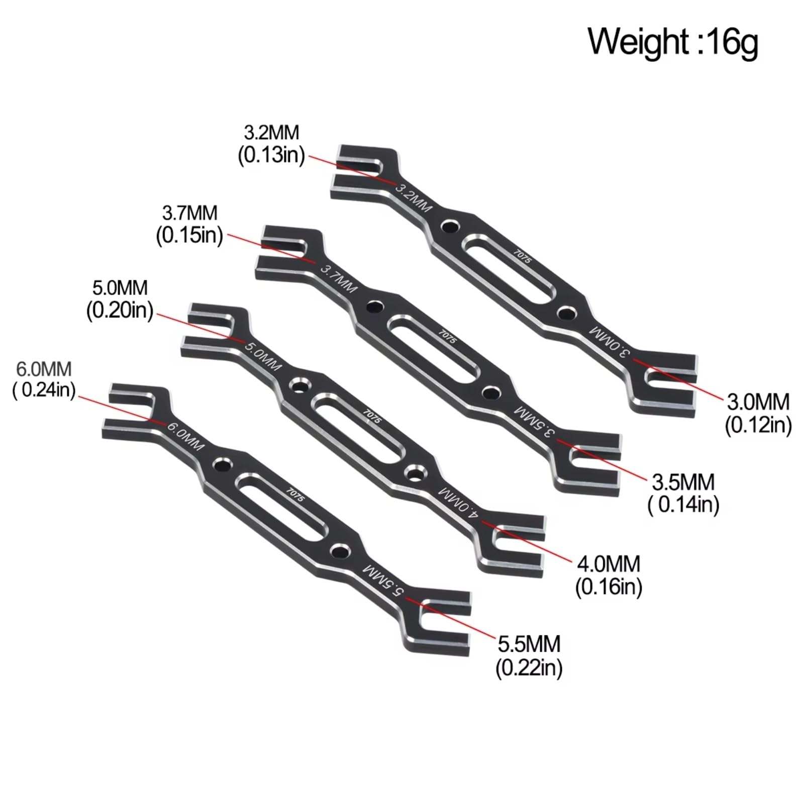 Per Traxxas Per Arrma Per MJX 1/7 1/8 RC Set Di Strumenti Misurazione