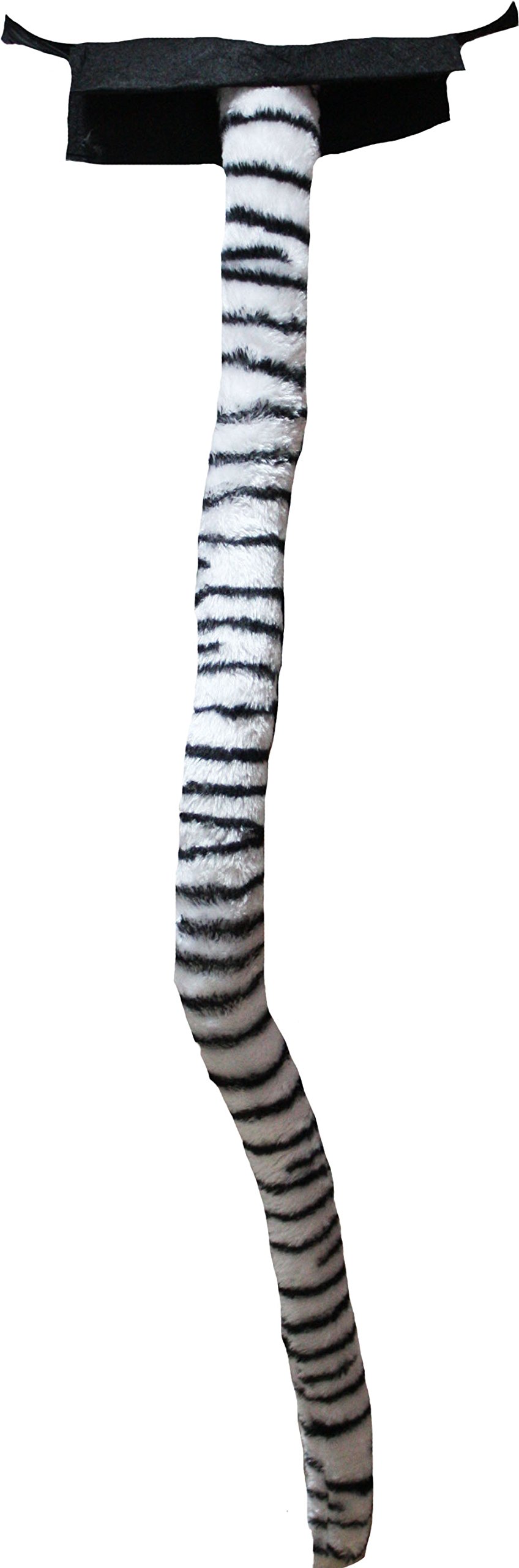 Petitebelle Animal Costume Long Tail (One Size, White Tiger)