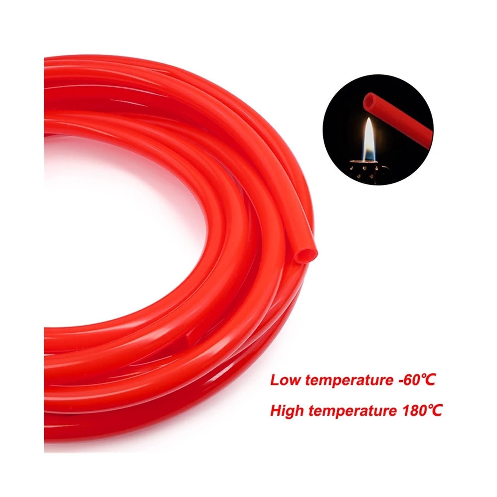 Roter Silikonkautschukschlauch ID 0,5 Mm ~ 32, Flexibles Trinkwasser-Softrohr 1/2/5/10 M(10 meters,ID 14mm x OD 18mm)