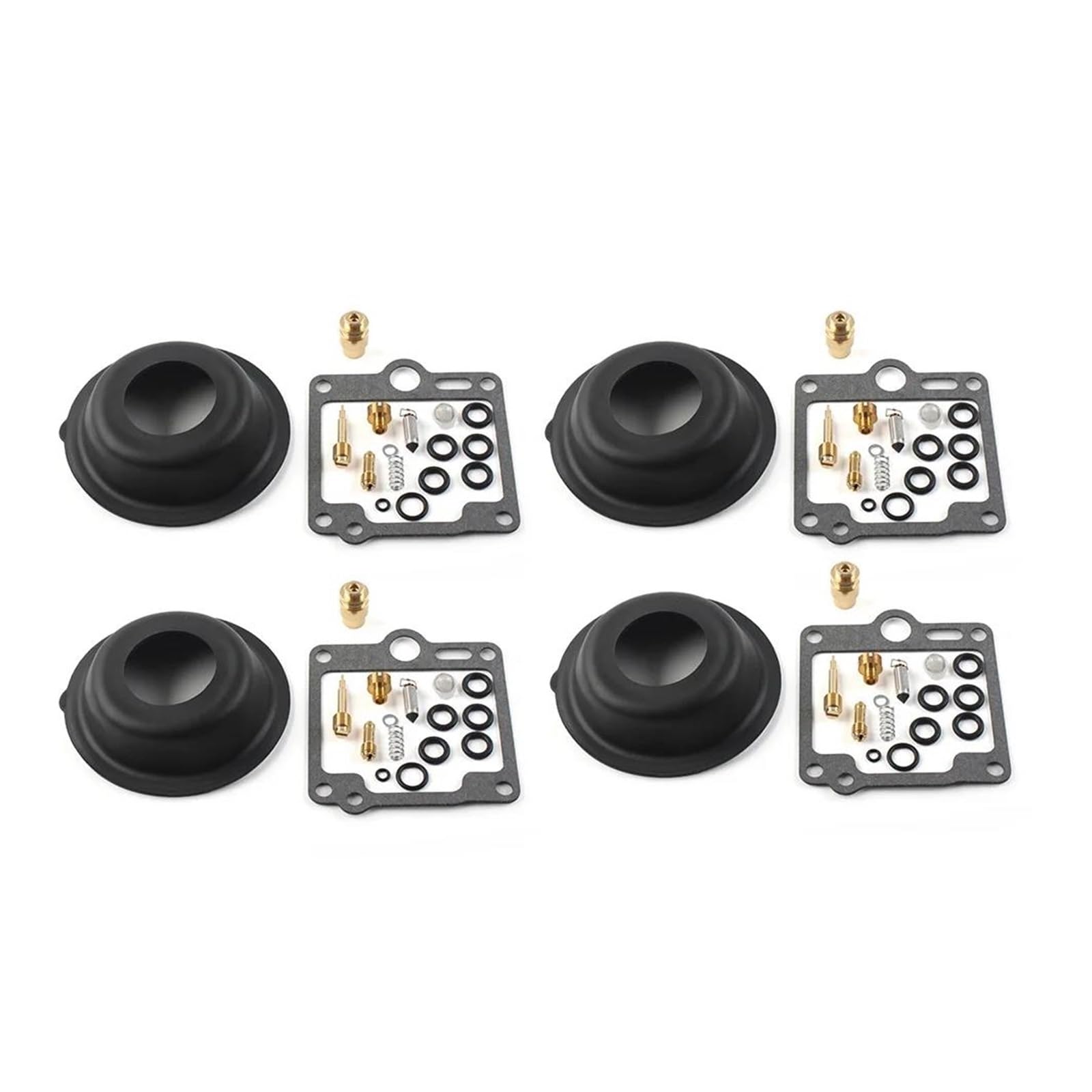 4 Sets Motorcycle Carburetor Repair Rebuild Kit Diaphragm for YAM&AHA XJ750 Maxim XJ 750 1985