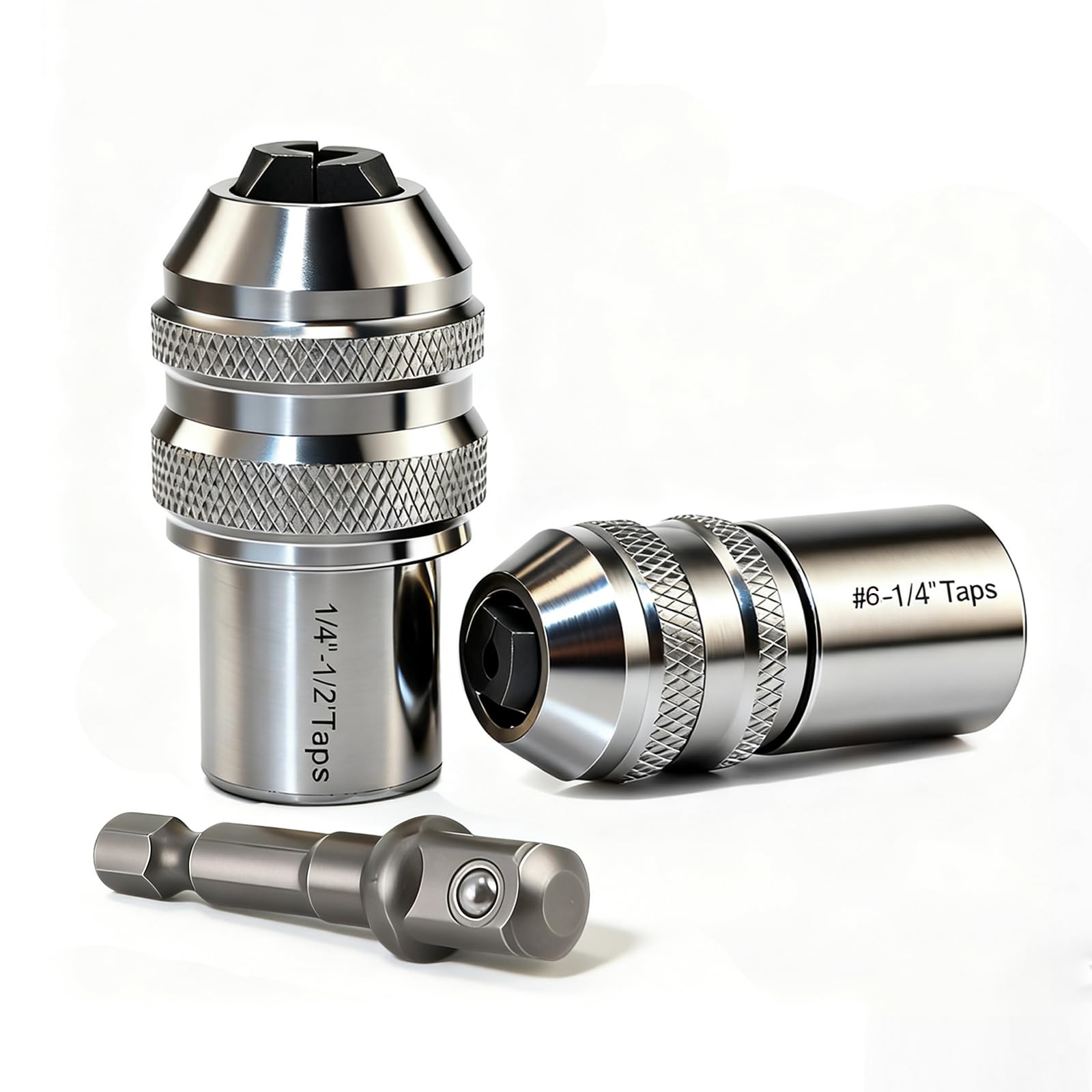 Gewindebohrer Adapter aus Cr-Mo Stahl, verstellbares Spannfutter, kompatibel mit Akkuschrauber & Bohrmaschine – 3/8" Drive, 6-1/2", Werkzeughalter zum sicheren Herausziehen von Schrauben