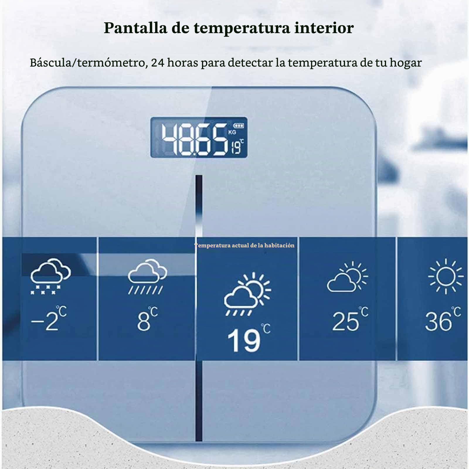 Báscula Digital De Altura Y Peso Con Pantalla LCD: Medición Corporal Para Adultos Y Niños (altura: 100-190 Cm, Peso: 0,2-180 Kg), Extraíble, Recargable Por USB Para Uso Doméstico Y Escolar. ,Blue